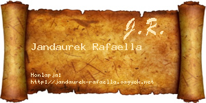 Jandaurek Rafaella névjegykártya